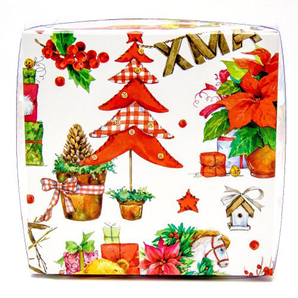 Упаковка для печенья и пряников 200*200*35 мм (XMAS)