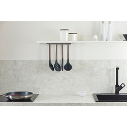 Лопатка с прорезями smartchef, 32 см, капучино-графит