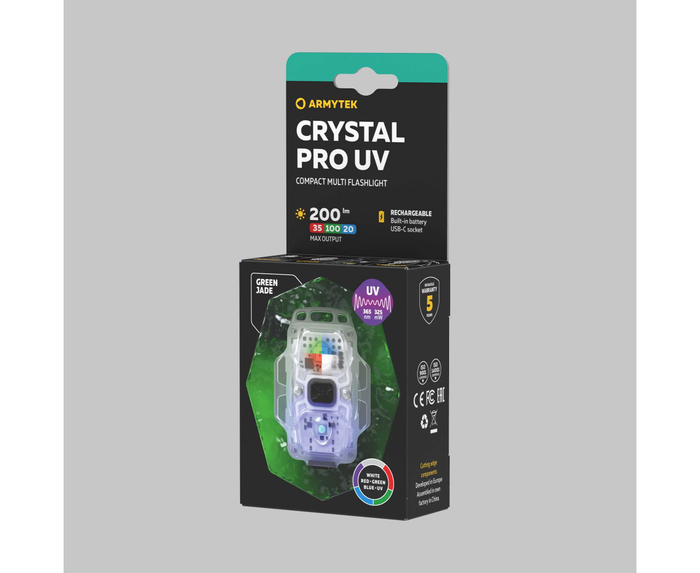 Фонарь Armytek Crystal Pro UV Green (F10301GRUV)