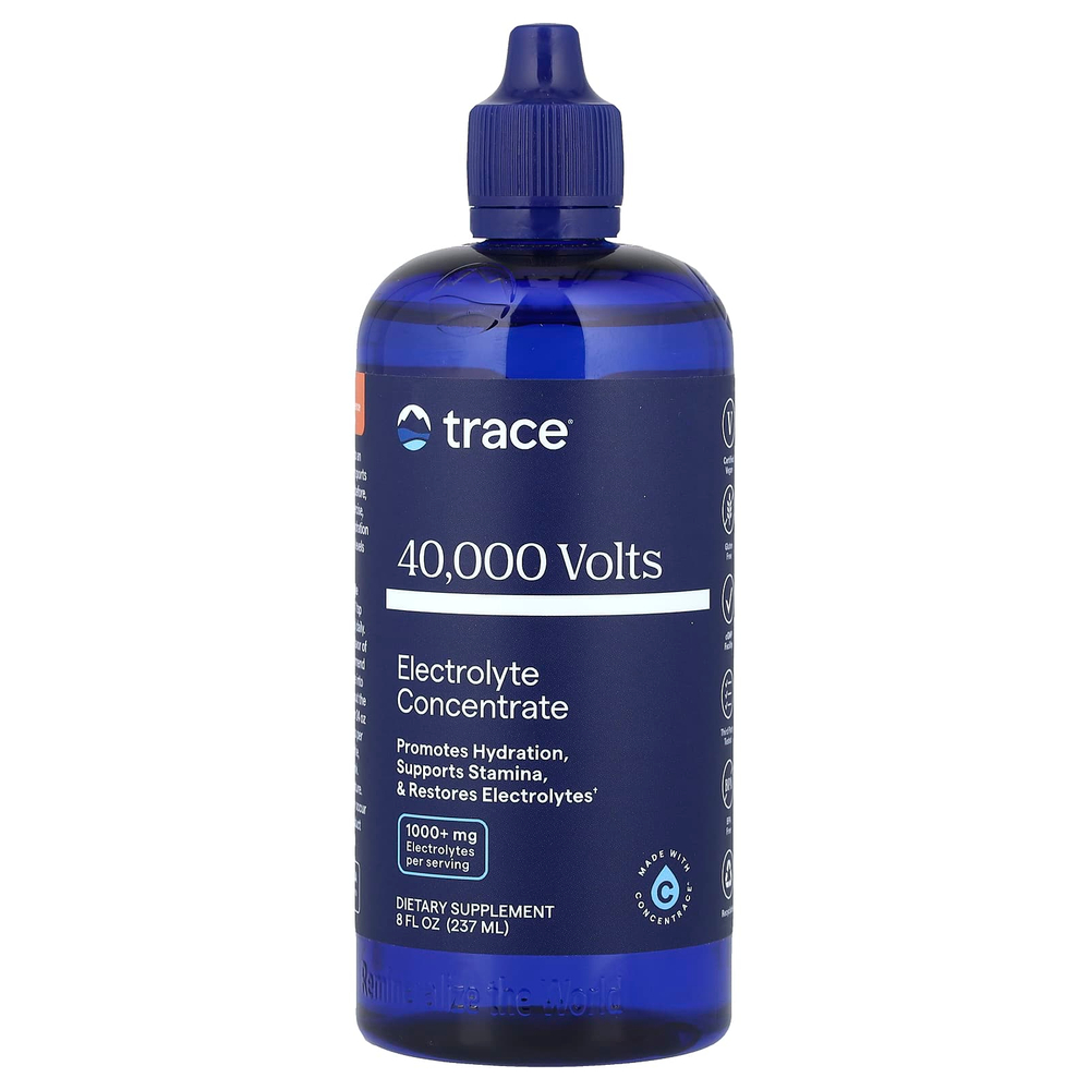 Trace, 40,000 Volts, концентрат электролитов, 237 мл (8 жидк. унций)