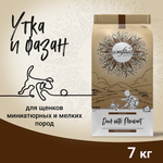 Сухой корм CRAFTIA NATURA для щенков миниатюрных и мелких пород из утки с фазаном 7 кг