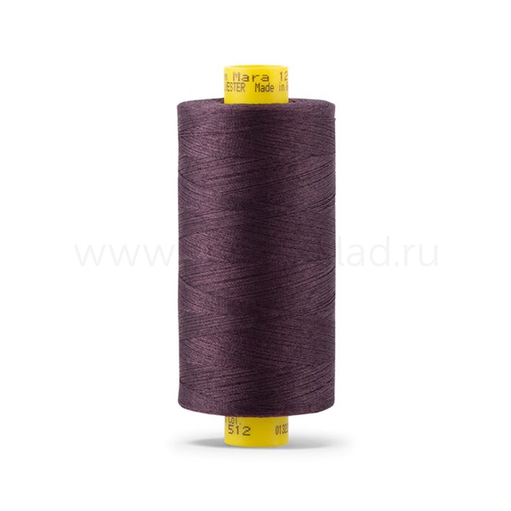 Нитка Gutermann Mara 120 (1000 метров), 1 кат., универсальная | 512 баклажан
