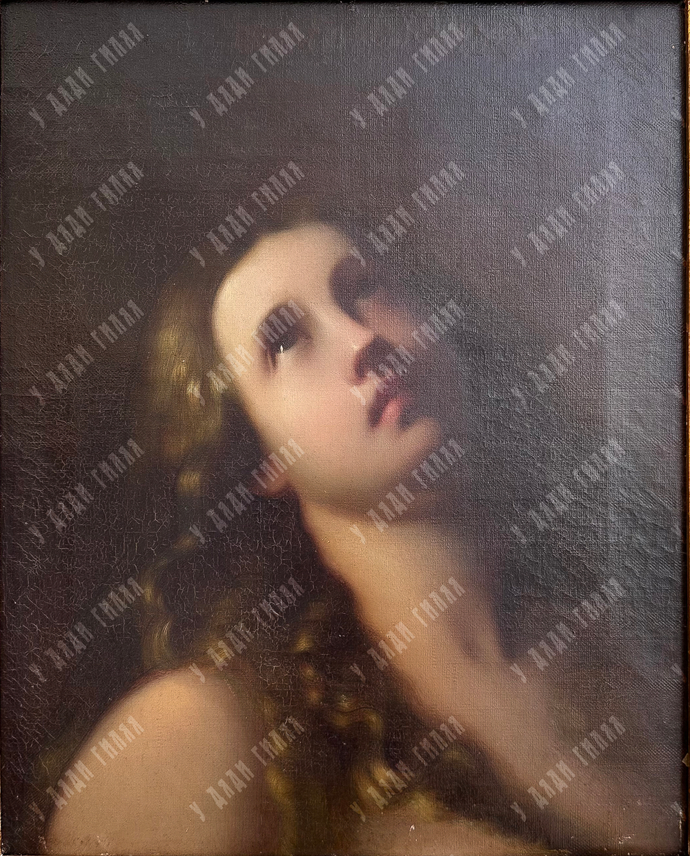 Н/х. Кающаяся Мария Магдалина. Холст, масло. Западная Европа. К. XIX в.