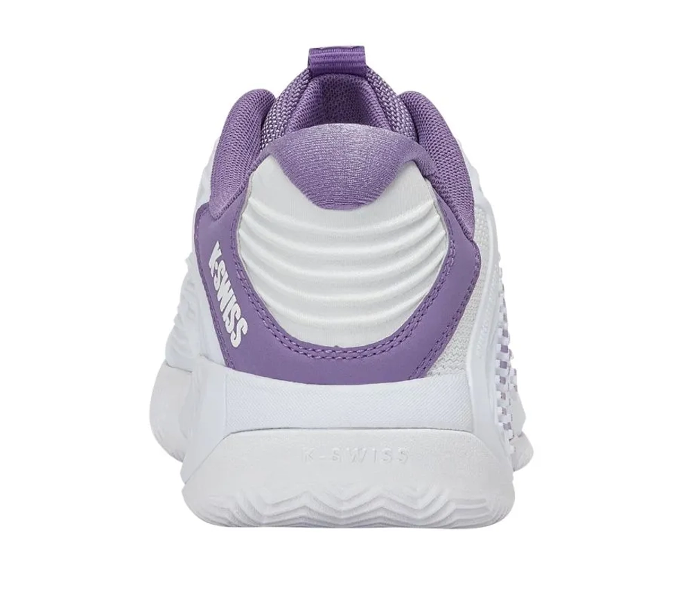 Женские теннисные кроссовки K-Swiss Hypercourt Express 3 Clay - white/purple haze/lunar rock