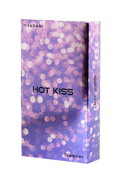Презервативы с согревающим эффектом Sagami Hot Kiss №10 (10 шт) (Цвет: прозрачный)
