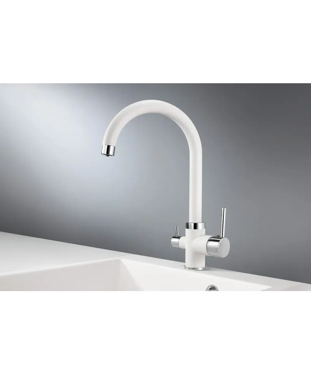 Кухонный смеситель Kuppersberg KARIA WHITE фото 2