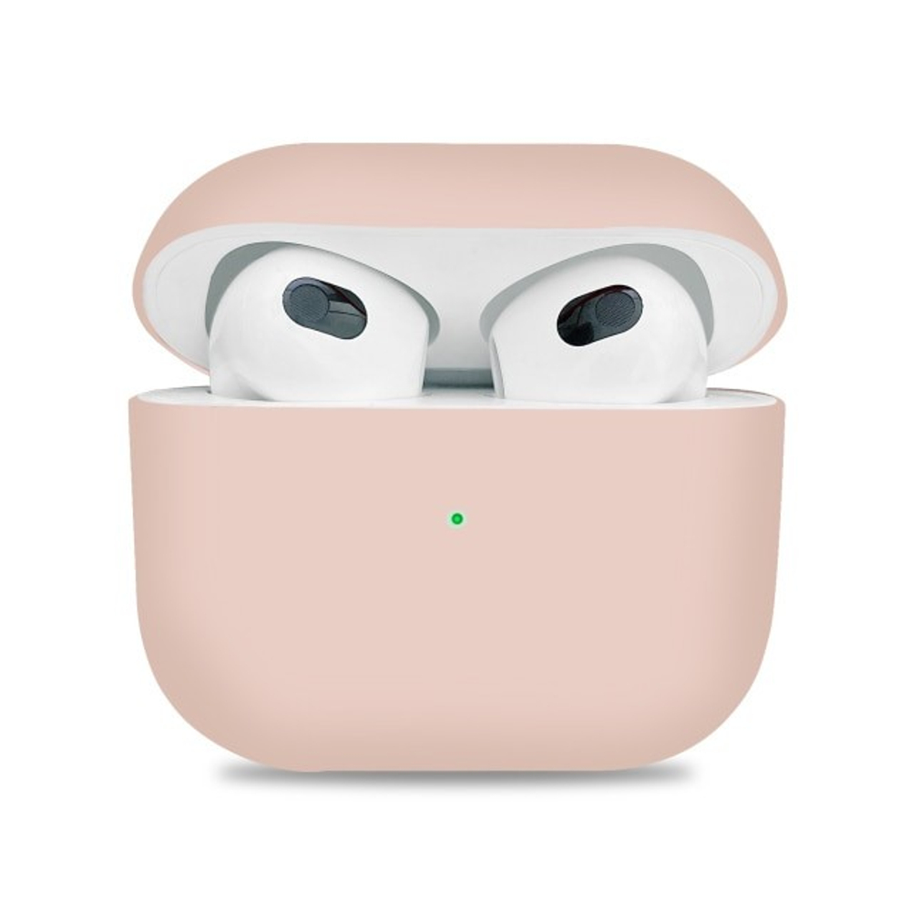Силиконовый чехол для AirPods 3 пудро