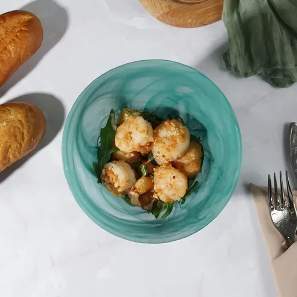 Салатник 600 мл d 15 см h11 см Green Sky косой конус матовое стекло P.L. Proff Cuisine [4]