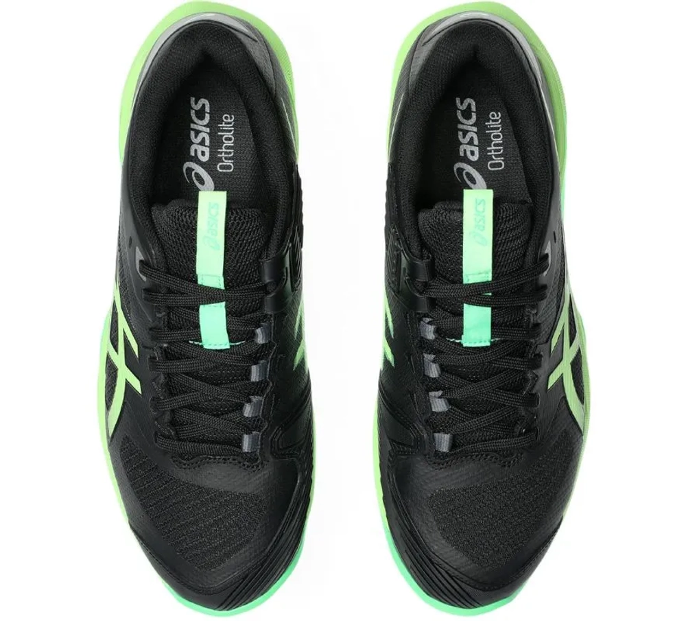 Теннисные кроссовки Asics Solution Speed FF 4 Clay - black/illuminate green