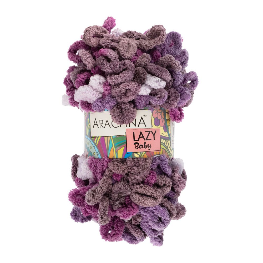 Пряжа Arachna Baby Lazy / уп.5 мот. по 100г, 8.5м, 08 св.серый-т.фиолетовый-серо-фиолетовый-св.сиреневый Пряжа Arachna Baby Lazy / уп.5 мот. по 100г, 8.5м, 08 св.серый-т.фиолетовый-серо-фиолетовый-св.сиреневый