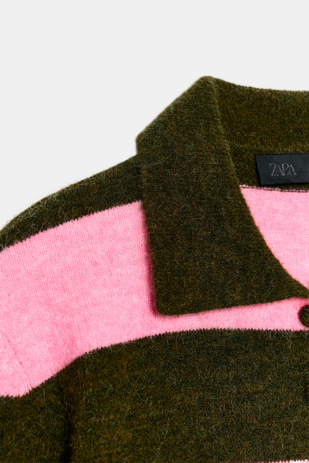 ТРИКОТАЖНЫЙ КАРДИГАН ПОЛО В ПОЛОСКУ — ZARA