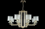 Люстра Crystal Lux NICOLAS SP-PL8 GOLD/WHITE 3401/308