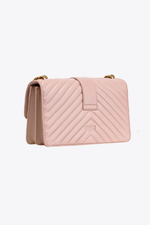 CLASSIC LOVE BAG ICON CHEVRON – pink/dusty pink-antique gold