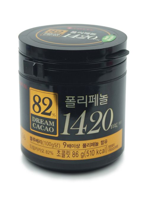 Lotte Dream Cacao Горький шоколад в кубиках 82% 86 г