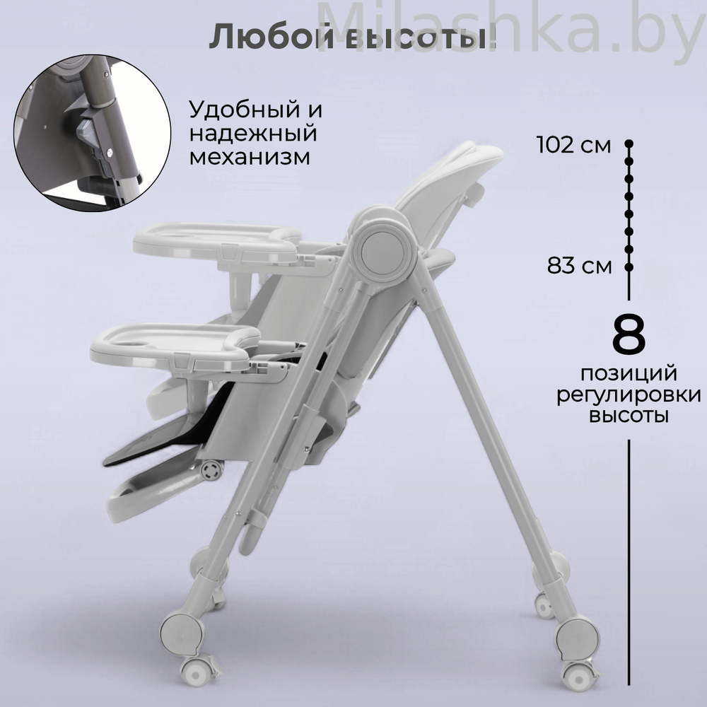 Стульчик-качель для кормления Bubago Pablo цвет Gray/Серый арт BG 139-1