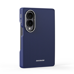 Чехол синего цвета с вставками из искусственной кожи для Samsung Galaxy Z Fold 8, серия Vyne Series от Dux Ducis