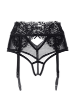 Эротические трусики-пояс Erolanta Lingerie Collection с высокой посадкой черные (50-52)
