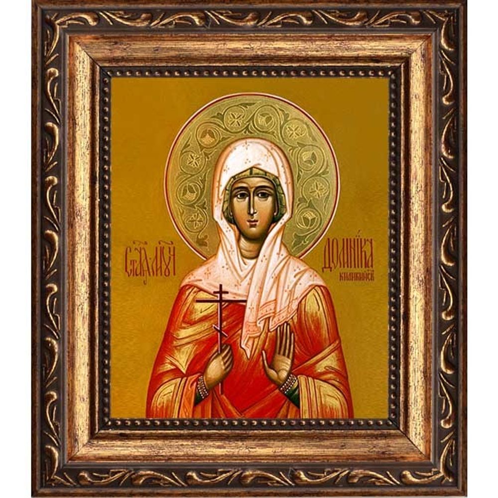 Домника (Домнина) Аназаровская (Киликийская) мученица. Икона на холсте.