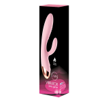 Розовый вибратор-кролик с функцией нагрева Bior Toys Erowoman-Eroman EE-10288
