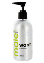 Анальный лубрикант с согревающим эффектом MALE Cobeco Warm Lubricant , на водной основе 250 мл.