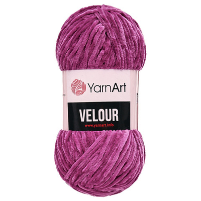 Пряжа YarnArt (ЯрнАрт) Velour / уп.5 мот. по 100 г, 170м, 855 пурпурный
