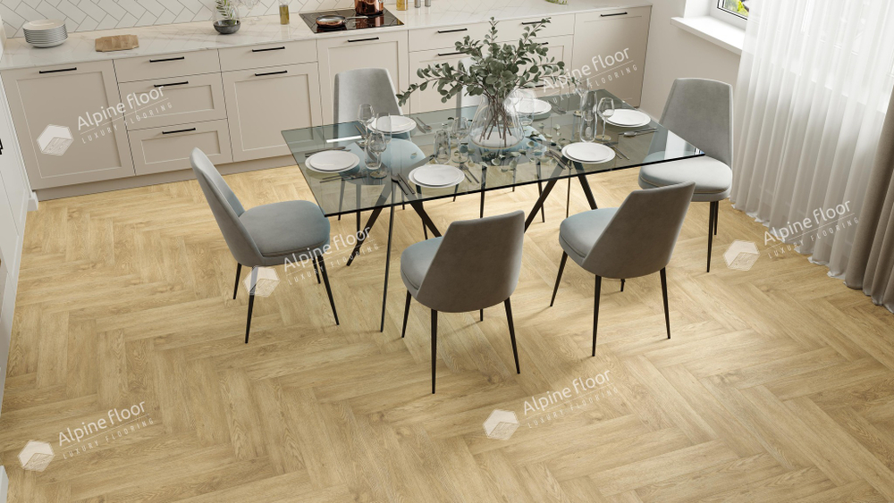 LVT плитка Дуб Ваниль Селект ECO 16-3