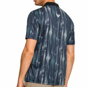 Мужское теннисное поло EA7 Man Jersey - blue bamboo