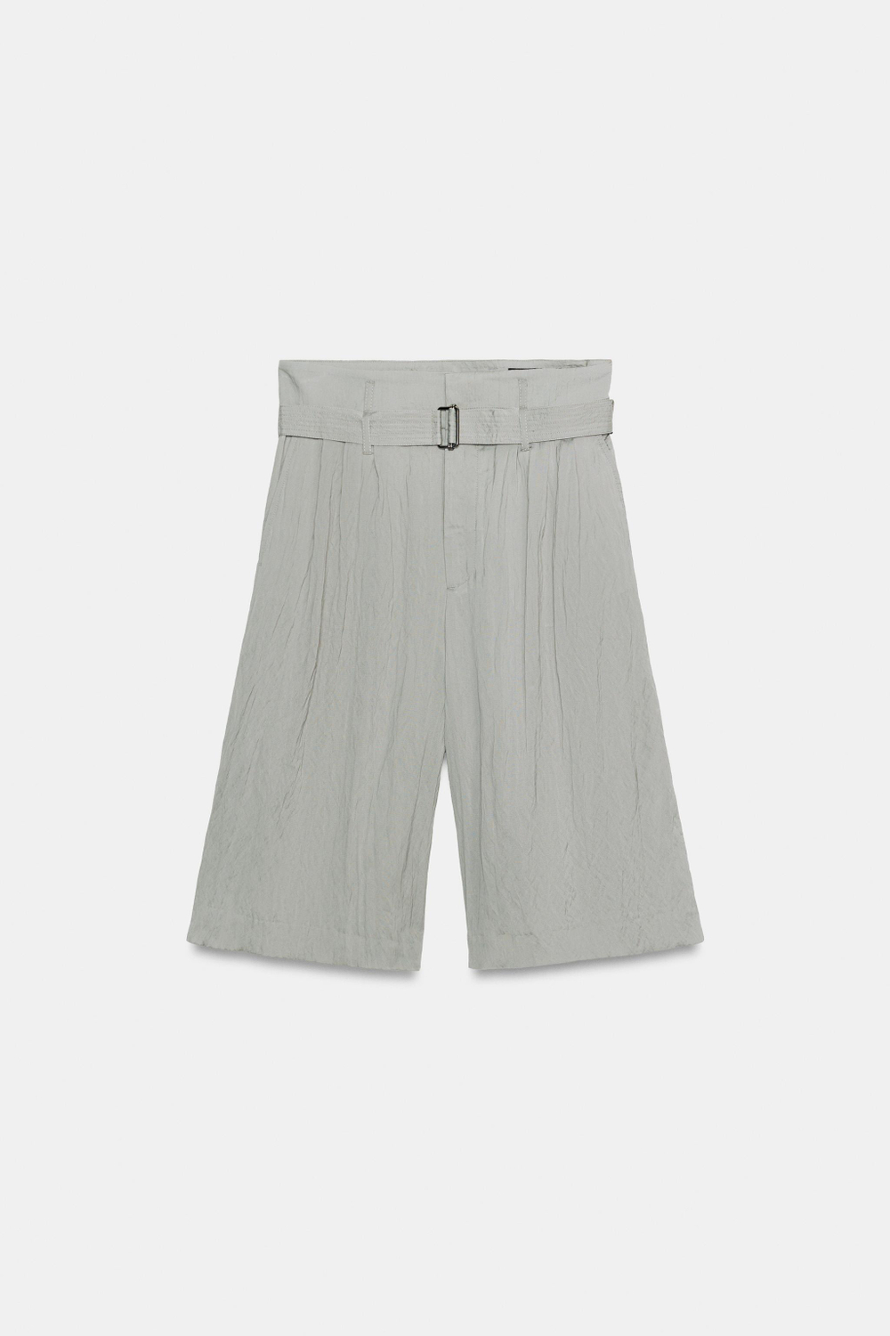 ШОРТЫ С ЗАЩИПАМИ И ПОЯСОМ — ZW COLLECTION — ZARA