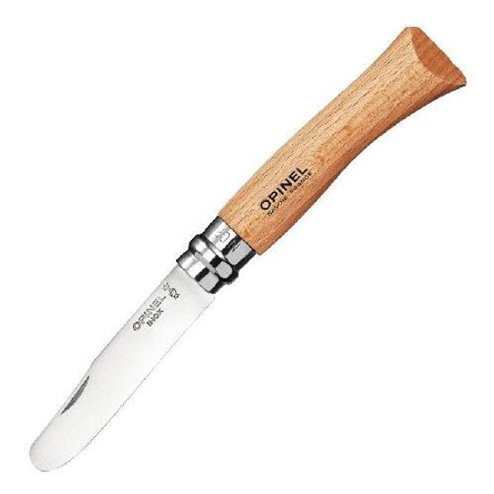 Складной нож Opinel №7 My First Opinel, дерево, лакированная рукоять, блистер c клинком из стали Sandvik™ 12С27
