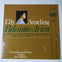 Винтажная виниловая пластинка LP Elly Ameling, Kurt Masur, Gewandhausorchester Leipzig Belcanto Arien (ГДР 1986)