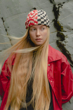 Шапка Jacob Cro Beanie Twins "Red Black"