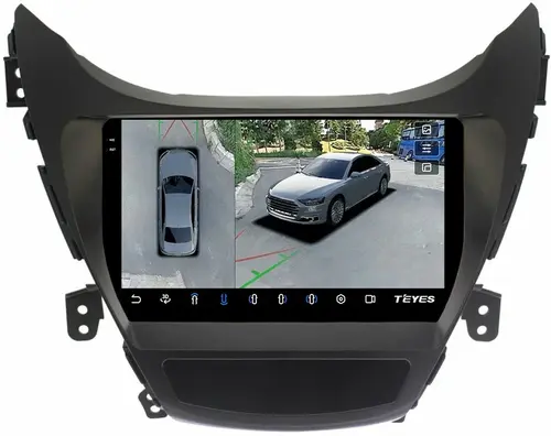 Магнитола для Hyundai Elantra 5 MD 2011-2013 - Teyes CC3-2K-360 на Android 10, Быстрая, 2K QLED, CarPlay, 4G SIM-слот, 4 камеры в комплекте