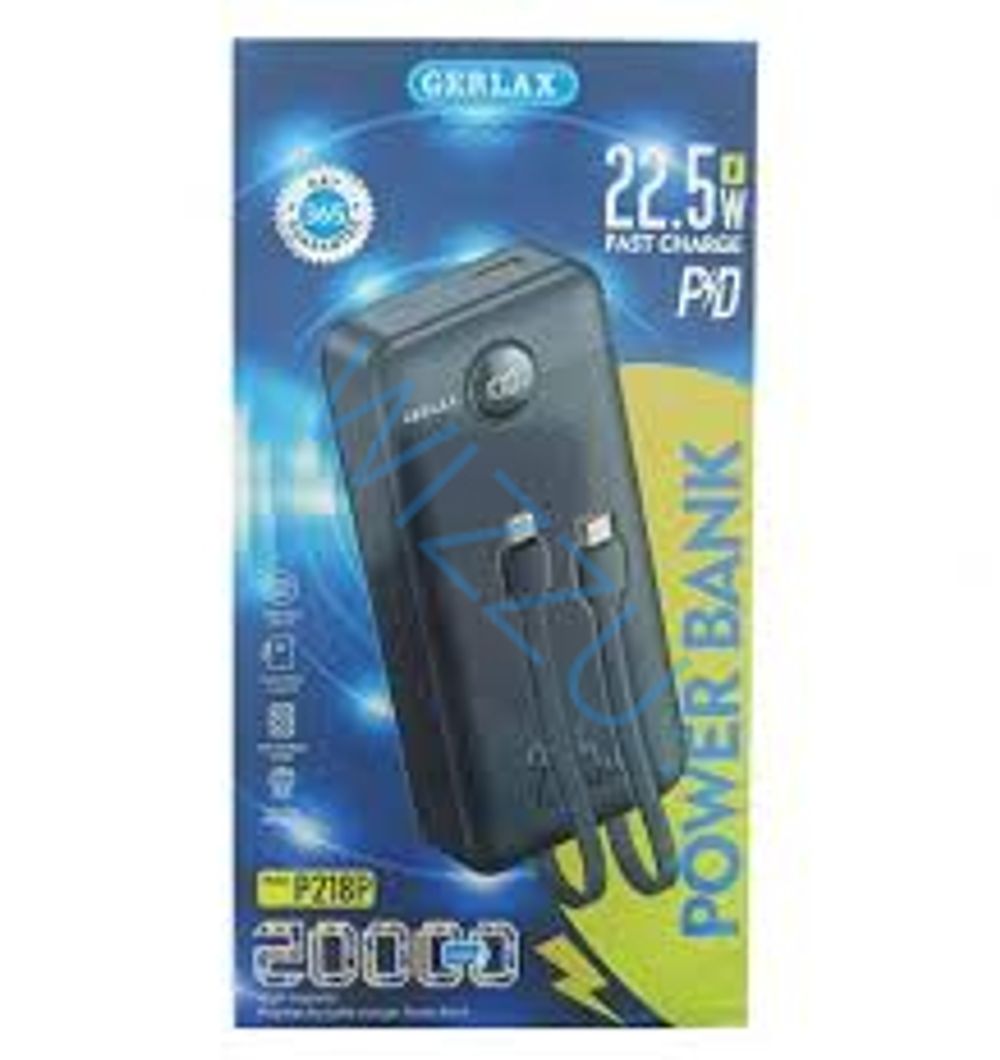 Power Bank Gerlax  P218P PD 20000mah Цвет: черный