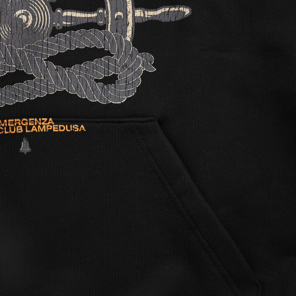 LAMPEDUSA CROPPED HOODIE OVERSIZED