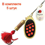 Блесна вертушка DOUBLE AGLIA 10,0g, № 1 + № 3, DUA-03