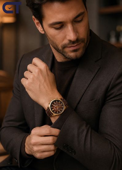 CASIO EFR-575CL-5ADF EDIFICE мужские наручные часы — хронограф в стиле классического спорткара с кожаным ремешком