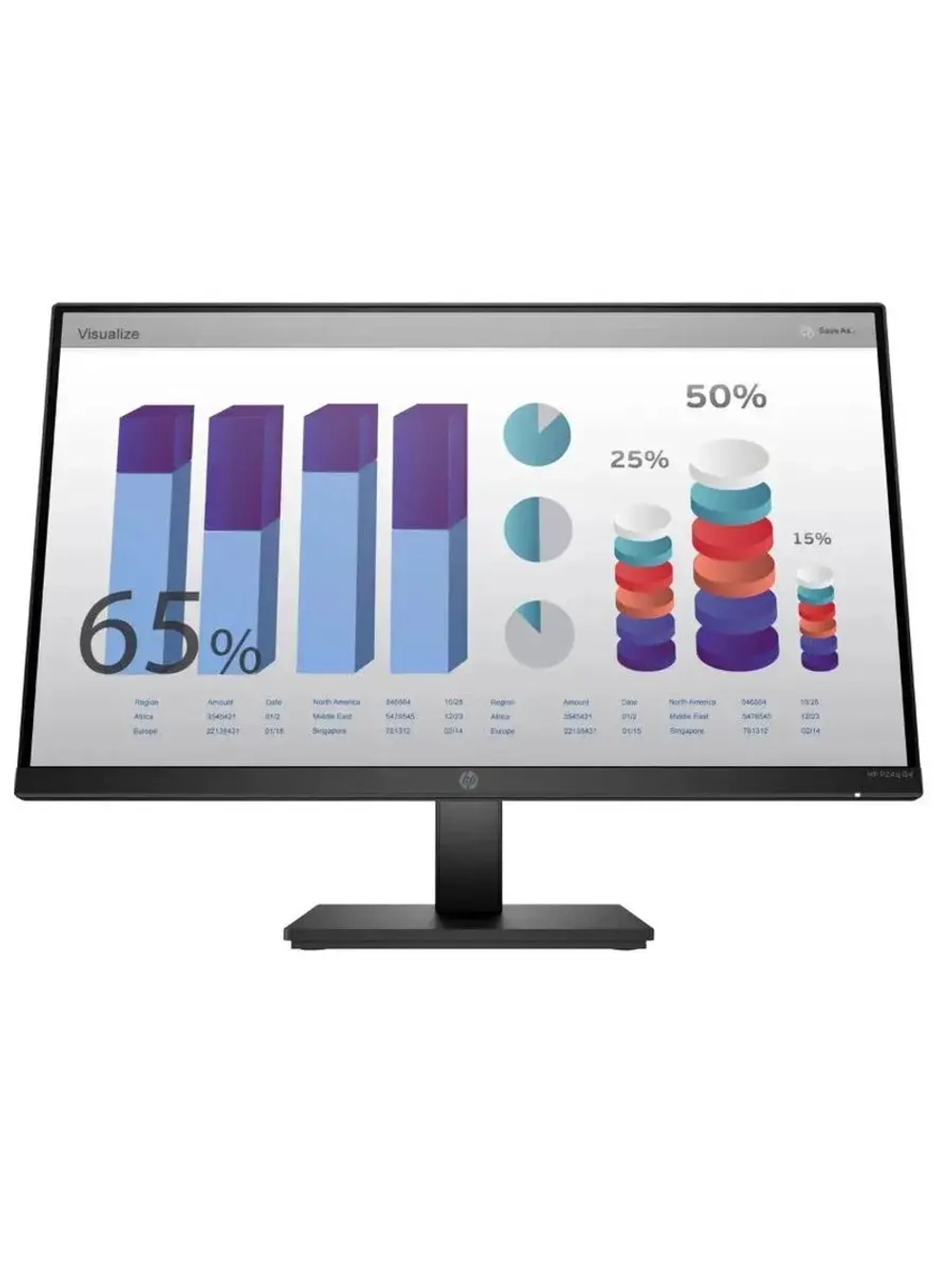 23,8" Монитор P24q G4 8MB10AA BLACK 2560x1440@60 Гц IPS