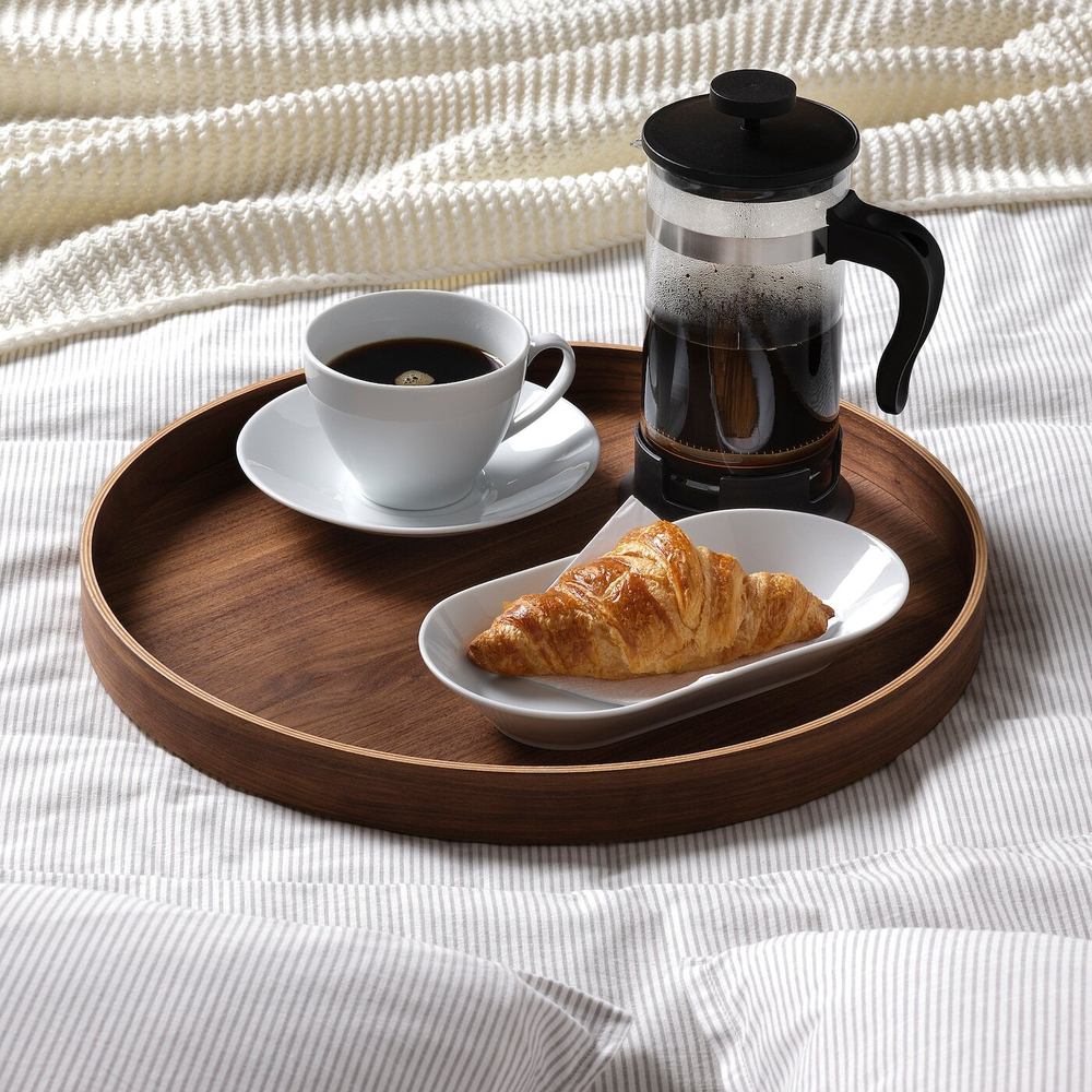 IKEA OMBONAD  (ИКЕА ОМБОНАД)  -  Поднос, орех, 42 см