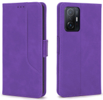Стильный чехол-книжка из кожи для XIAOMI 11T PRO / 11T с отделом для наличных, 3 слотами для карт и подставкой
