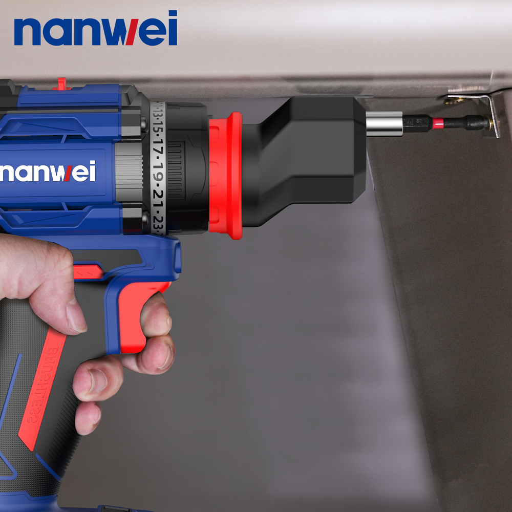 Шуруповерт аккумуляторный Nanwei NW-D8219P-4, 4 в 1, 50Hm, 4Ah*2, 20 В