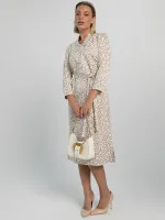 Платье Лаконичный стиль (бежевое) П16035-19М LT Collection