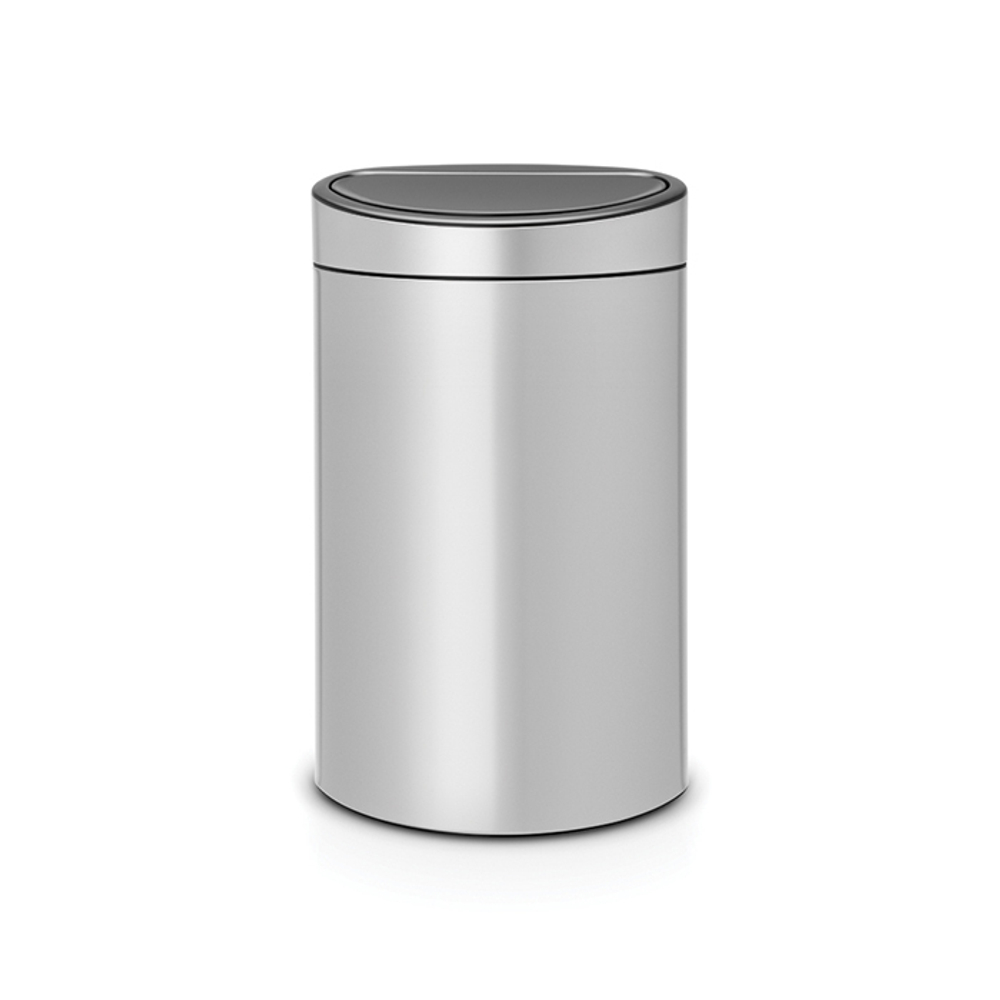 Мусорный бак Touch Bin new 40л Brabantia Серый металлик