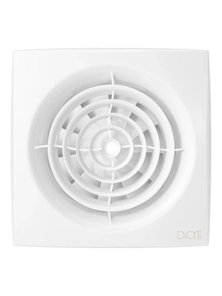 Вентилятор накладной AURA D100 обратный клапан DICITI