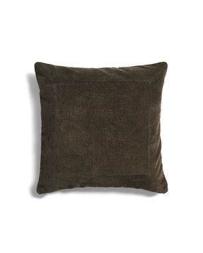 Чехол для подушки Seliria из коричневого вельвета с вышивкой, 50 x 50 см