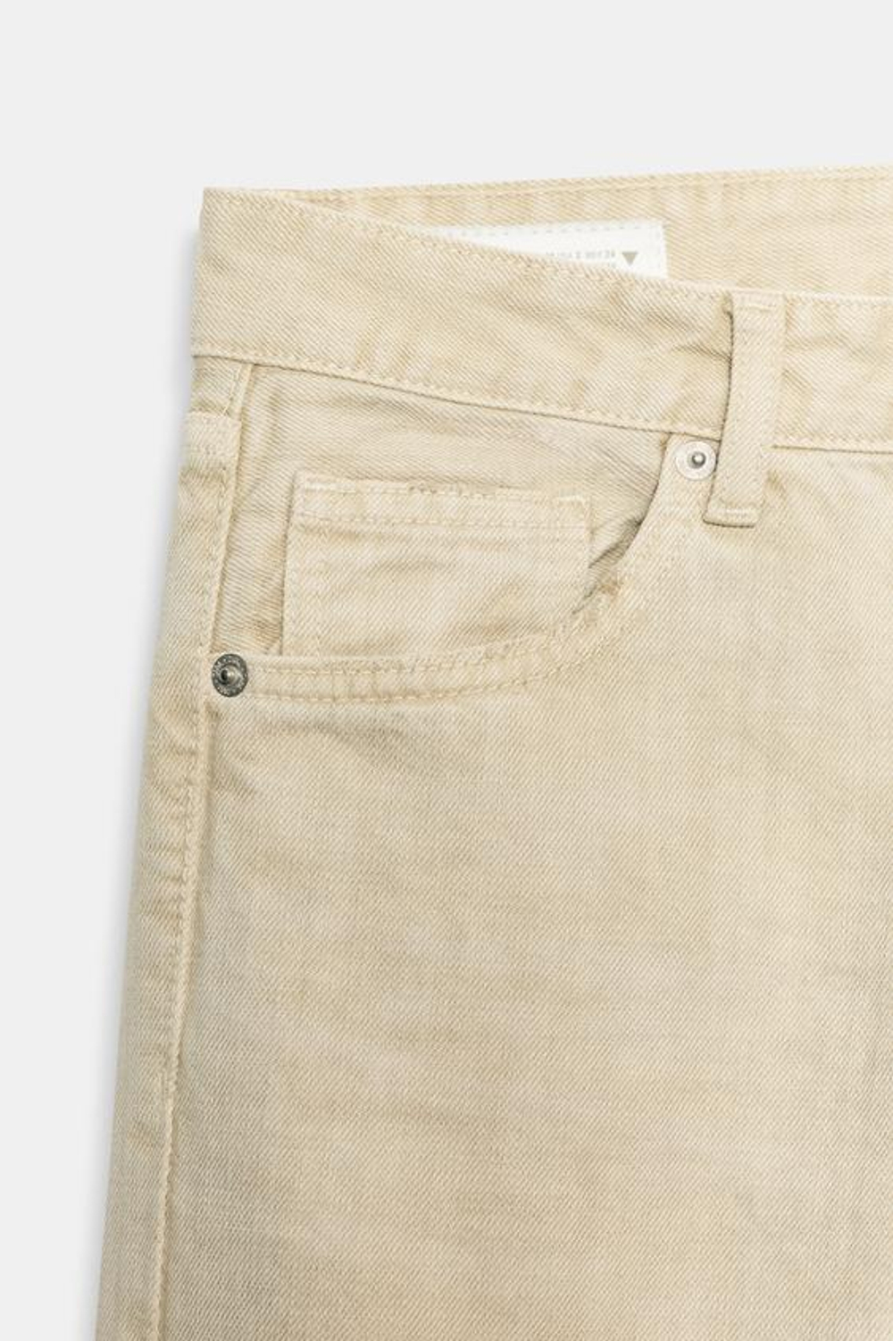 ZARA ДЖИНСЫ TRF WIDE-LEG С НИЗКОЙ ПОСАДКОЙ, СВЕТЛО-КОРИЧНЕВЫЙ