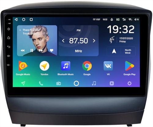 Магнитола для Hyundai iХ35, Tucson 2 2009-2015 (штатный усилитель) - Teyes CC2 PLUS монитор 9" QLED, Android 10, Быстрая, SIM-слот