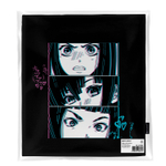 Сумка шоппер BRAUBERG PREMIUM, канвас, 40×35 см, на кнопке, карман, черный, «Anime face».