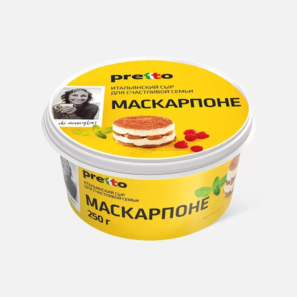Сыр Маскарпоне 80% Претто 250г Умалат