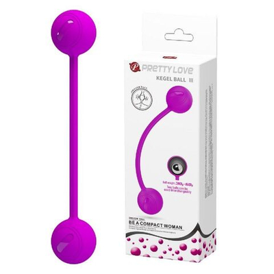 Лиловые вагинальные шарики KEGEL BALL III (Цвет: лиловый)
