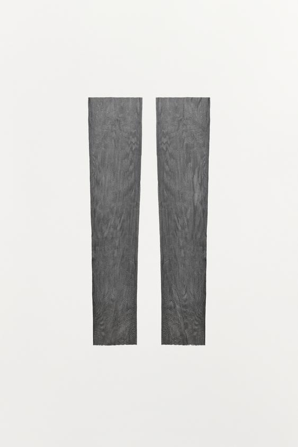 ZARA ДЛИННЫЕ МИТЕНКИ ИЗ 100% ШЕЛКА, СЕРЫЙ